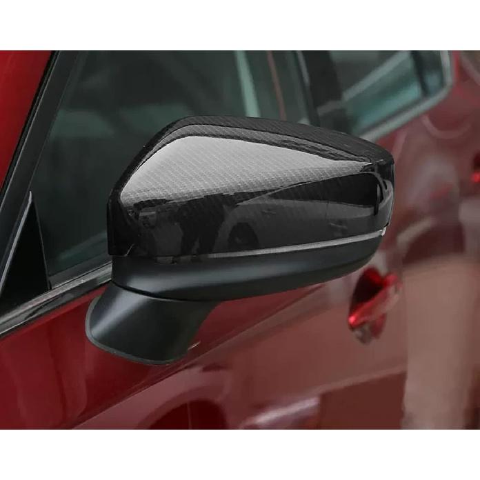Car Accessories Fit For Mazda CX-5 CX5 2017-2021 2022 2023 2024 2025 Rear View Door Mirror Covers Trim (Carbon Fiber Style) ABS 2 PCS