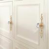 Single Hole Crystal Handles Zinc Alloy Drawer Knobs Luxury Cabinet Knobs  Home