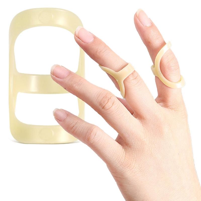 5 Pcs Reusable Oval Finger Splints Finger Support Brace Stabilizers Triggers Finger Splints for Broken Straightening
