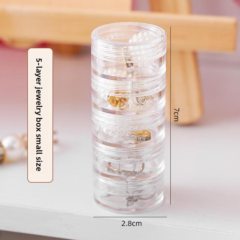 Multi-layer Portable Exquisite Superimposed Jewelry Storage Box