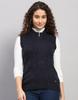 Women's T Neck Sleeveless Cardigan