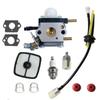 Kit de Carburador para Motocultivador Mantis 7222 7225 7222E 7222M 7225 7230 SV-5C/2 Zama C1U-K82 A021001090 C1U-K54A Línea de Combustible