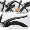 Fahrrad Schutzbleche Mountainbike Spritzschutz 26-29 Zoll Vorder- Hinterreifen Rad MTB Fahrrad Schutzblech Schnellspanner Schützer