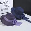 1Pcs Vintage Women Hat Foldable Casual Straw Cap New Summer Sun Hat  for Outdoor Travel Beach