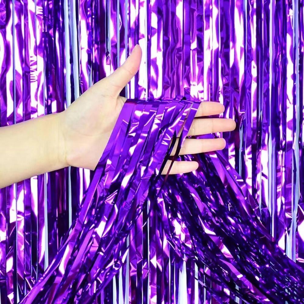 Glitter Streamers Tinsel Curtain Glitter Fringe Backdrop Curtain Party Backdrop New Year