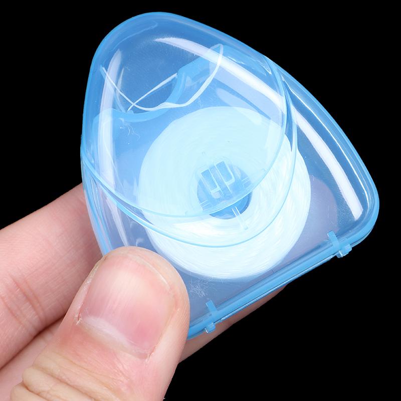 Fil dentaire 50M saveur menthe poivrée hygiène bucco-dentaire nettoyage des dents brosse interdentaire