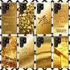 Fine Gold Pattern Printing Phone Case for Samsung Galaxy S25 S24 S23 Ultra S22 Plus S21 FE S20 + S10 S25Edge Soft Cover Print Fu