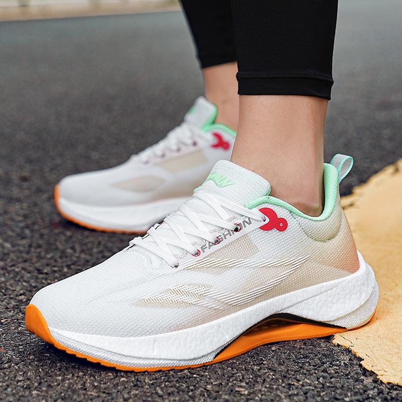 

Autumn and winter ultra-light 21 running shoes couple casual jogging shock-absorbing physical testing shoes soft-soled sports trendy shoes 35 фарби люмінесцентні зелений колір