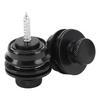 2Pcs Guitar Strap Locks Security Buttons Heavy Duty Metal Flat Round Head Non Slip Fall Resistant Tool Black