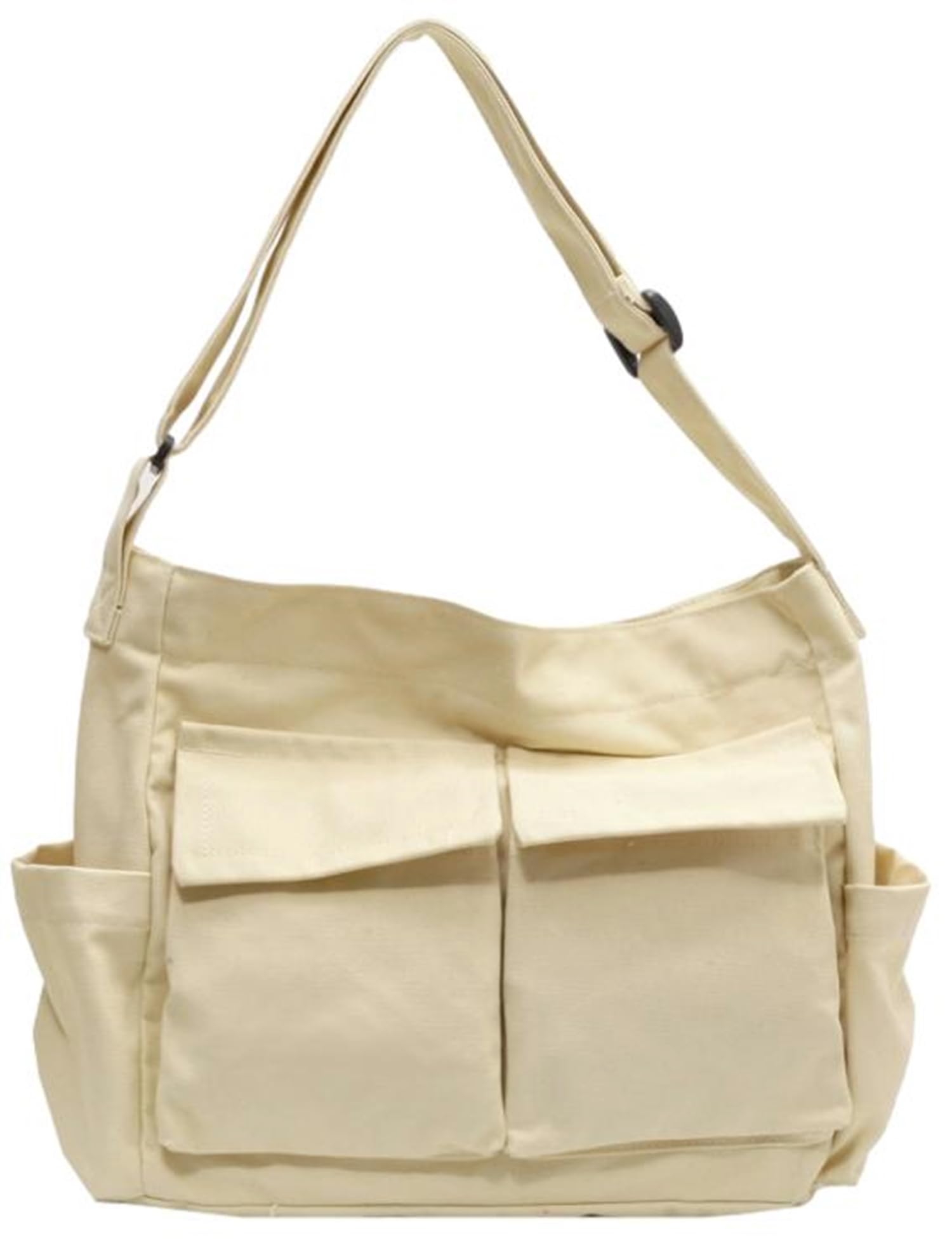 

Messenger horizontal body shoulder commuting to work or school [a-fua] bag, bag, canvas, crossbody, bag, A4, (white)