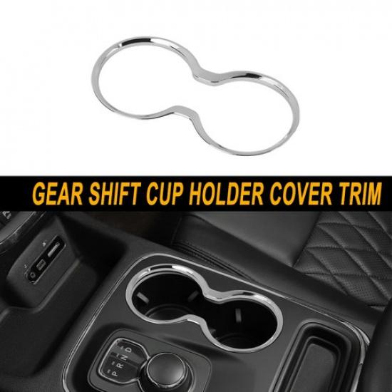 

Front Drink Water Cup Holder Cover Trim For Jeep Grand Cherokee 11-21 Chrome