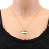 Dripping Oil Somaliland Map Necklace Stainless Steel Flag Pendant Clavicle Chain National Adjustable Hip Hop Necklace
