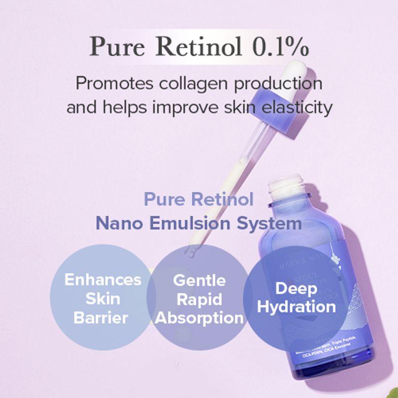 [Mary&May] Retinol 0.1% Bakuchiol CICA Serum 80ml