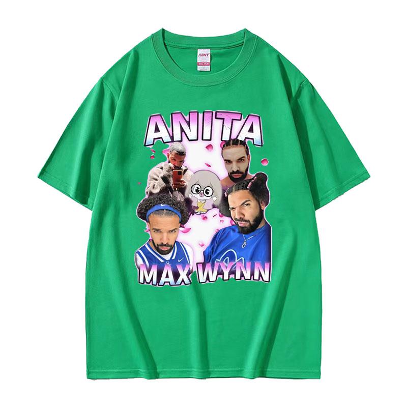 Anita Max Wynn Drake Funny Meme Graphic Tshirts Men Womens Vintage Hip Hop Style Tshirt 100 Cotton Short Sleeve T Shirt Tops