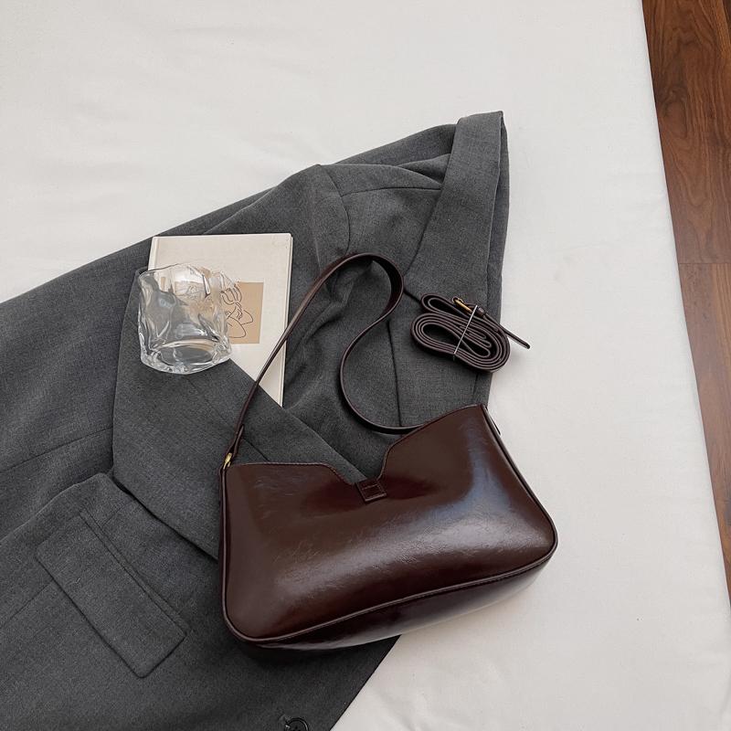 High Quality PU Leather Handbag Purse Women'S Bag Solid Color Shoulder Crossbody Bags Lady Messenger Small Tote For Women Girls Clutch Purse