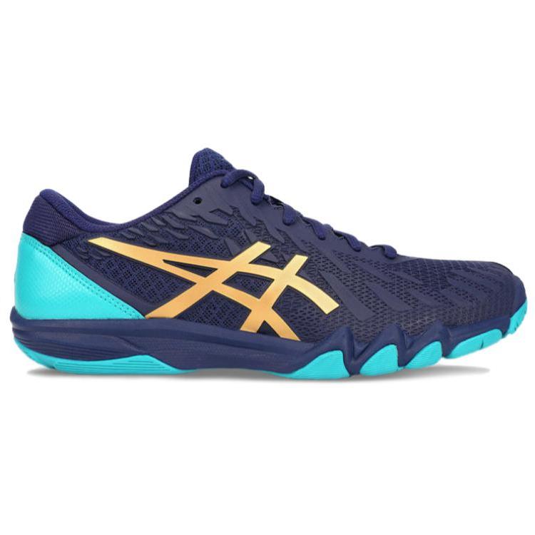 Asics Attack Bladelyte 4 Comfortable Soft Durable Non-Slip Wear-Resistant Breathable Rebound Table Tennis Shoes Unisex Sneaker Blue 1073A082-402
