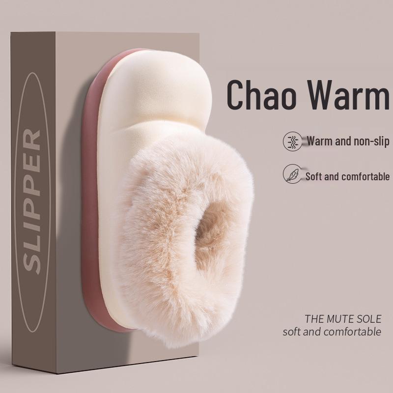 2025 Kuschelige Wasserdichte Baumwoll-Hausschuhe für Mädchen: Winter mit Samtfutter, dicke Sohle, für den Außenbereich