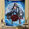 Game B Bayonetta 3 Theme Printed Tapestry Sci-Fi Cool Aesthetic Hanging Cloth Bohemian Mandala Hippie Wall Decor Backdrop