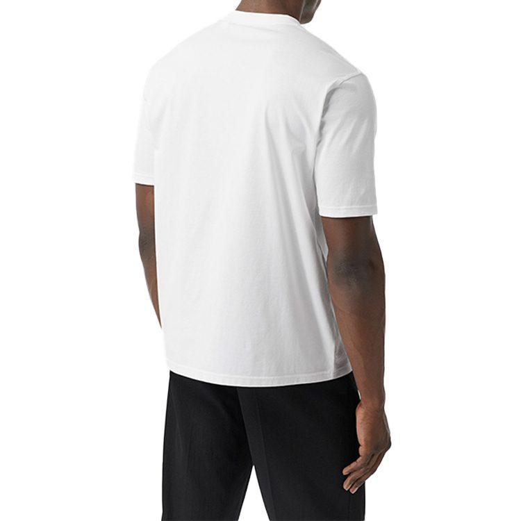 Burberry Drop Shoulder Sleeve T-Shirt Men's White 80321861