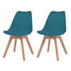 Day and Night - Day and Night Dining Chairs 2 Pcs Turquoise Plastic