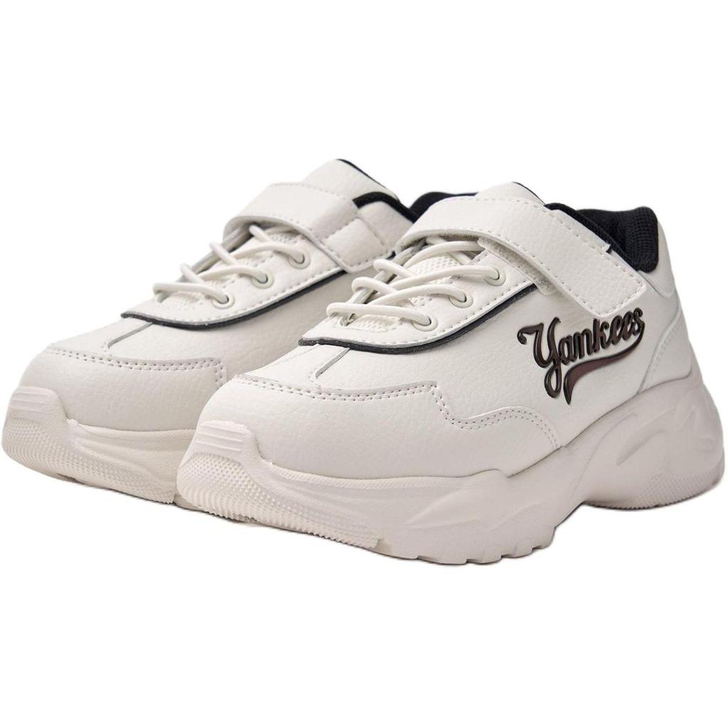 MLB New York Yankees Comfortable Versatile Non-Slip Durable Casual Shoes Kids sneakers White 7ASHCV05N-50WHS