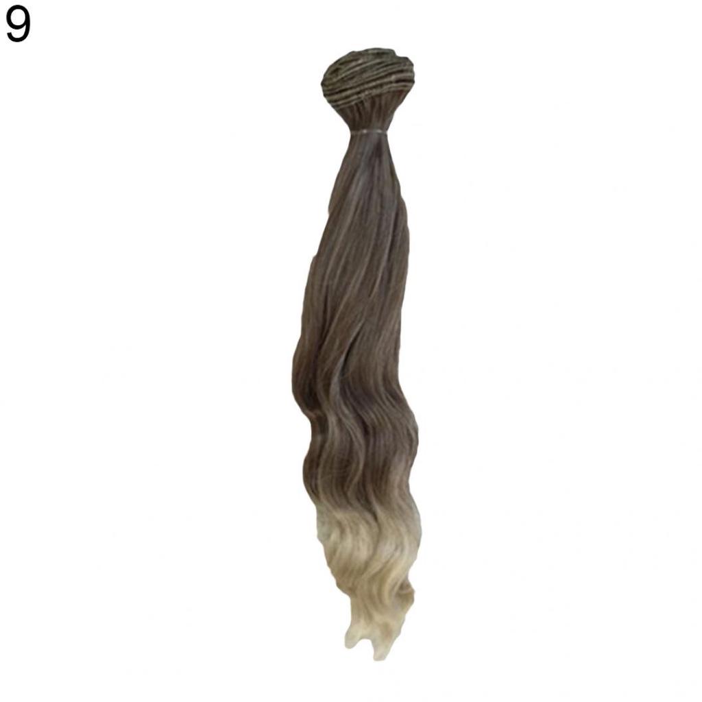 Extensie netedă de culoare naturală Păr lung și ondulat BJD SD Peruci Accesorii pentru păpuși