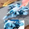 Mini Inertial Sliding Airplane Model for Kids 360 Degree Rotation Pull Back Aircraft Toy for Boys' Gift Educational Vehicle Toy