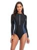 Women's Color Block One-Piece Swimsuit - Conservative Surfing and Sportswear