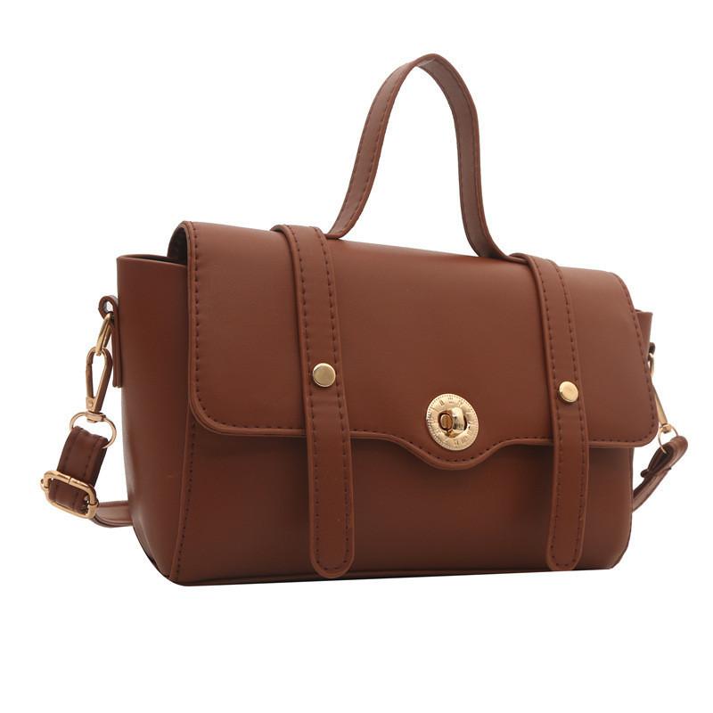 Chic Pu Leather Crossbody Bag Women s 2024 Summer New Stylish Street Fashion Shoulder Bag Wholesale коричневый