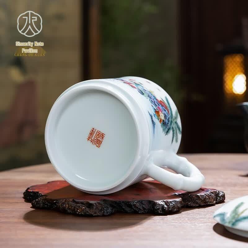 Jingdezhen Hand-Painted Ceramic Office Tea Mug