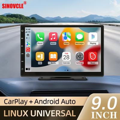 9 Inch CarPlay Android Auto Car Radio Multimedia Video Player IPS Touch Screen AUX Input Bluetooth MirrorLink Universal