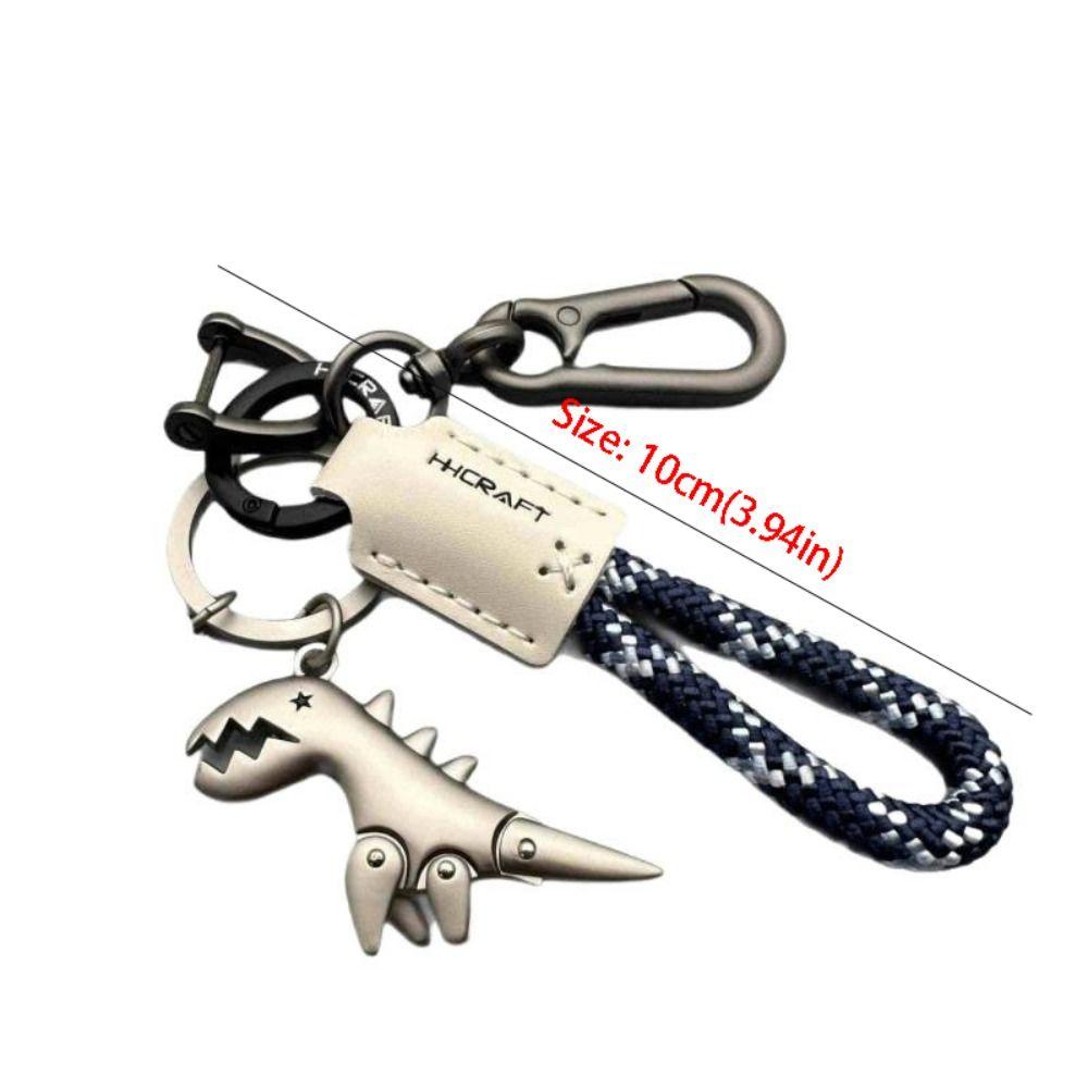 Cartoon Dinosaur Keychain Leather Bag Hanging Accessories Funny Dinosaur Pendant Gift