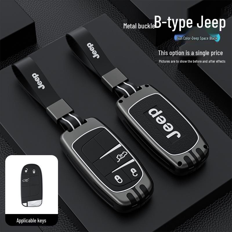 Compass, Cherokee, Commander, Grand Cherokee, Renegade için Jeep Anahtar Kılıfı - Koruyucu Kapak