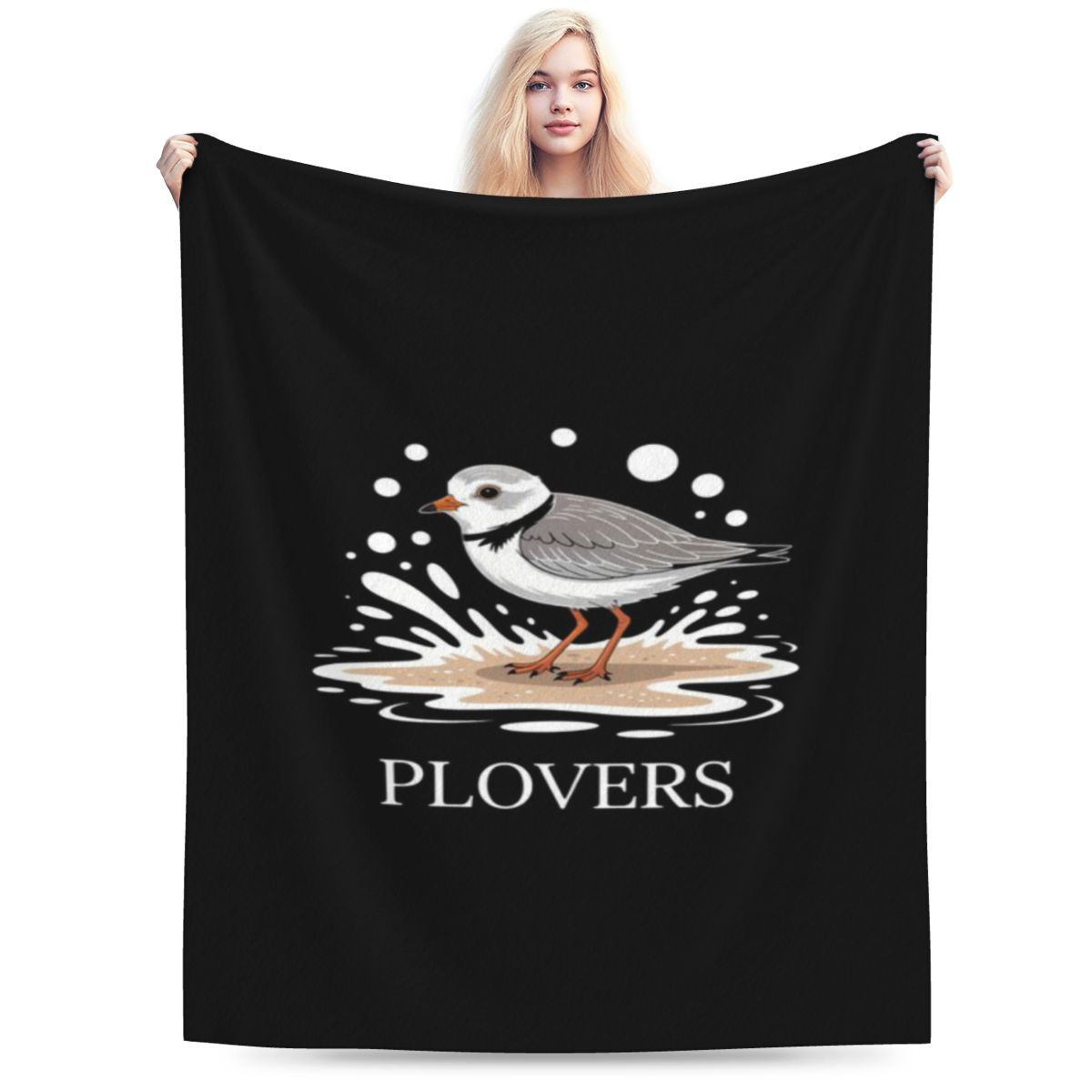 

Piping Plover Bird Funny Cute Animal Watching Custom Soft Decorate Home An UltraSoft Micro Fleece Blanket 75x100cm 30x40in