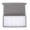6 Grids Sunglasses Storage Case Flocking Cloth Button Closure Prevent Scratches Glasses Display BoxGrey
