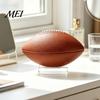 Sports Memorabilia Showcase Rack 2/4Pcs Acrylic Football Display Stand, Clear Signed Rugby Ball Holder, Stand for Fan Room Decoration Desktop