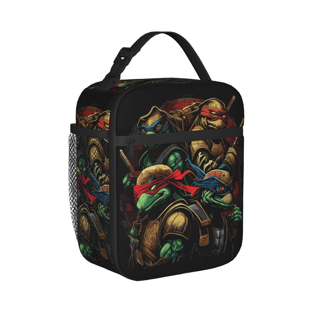 Teenage Turtles Insulated Lunch Bags Cooler Bag Reusable,Lunch Container Ninja Turtles Lunch Box Tote Bento Pouch Work Travel