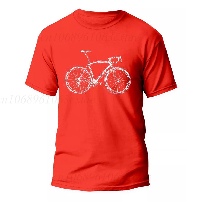 Bike Lines Radsport T-Shirts Herren T-Shirts Mode Herren Damen Freizeit T-Shirt Streetwear Radsport Liebhaber Ästhetische Hipster T-Shirts