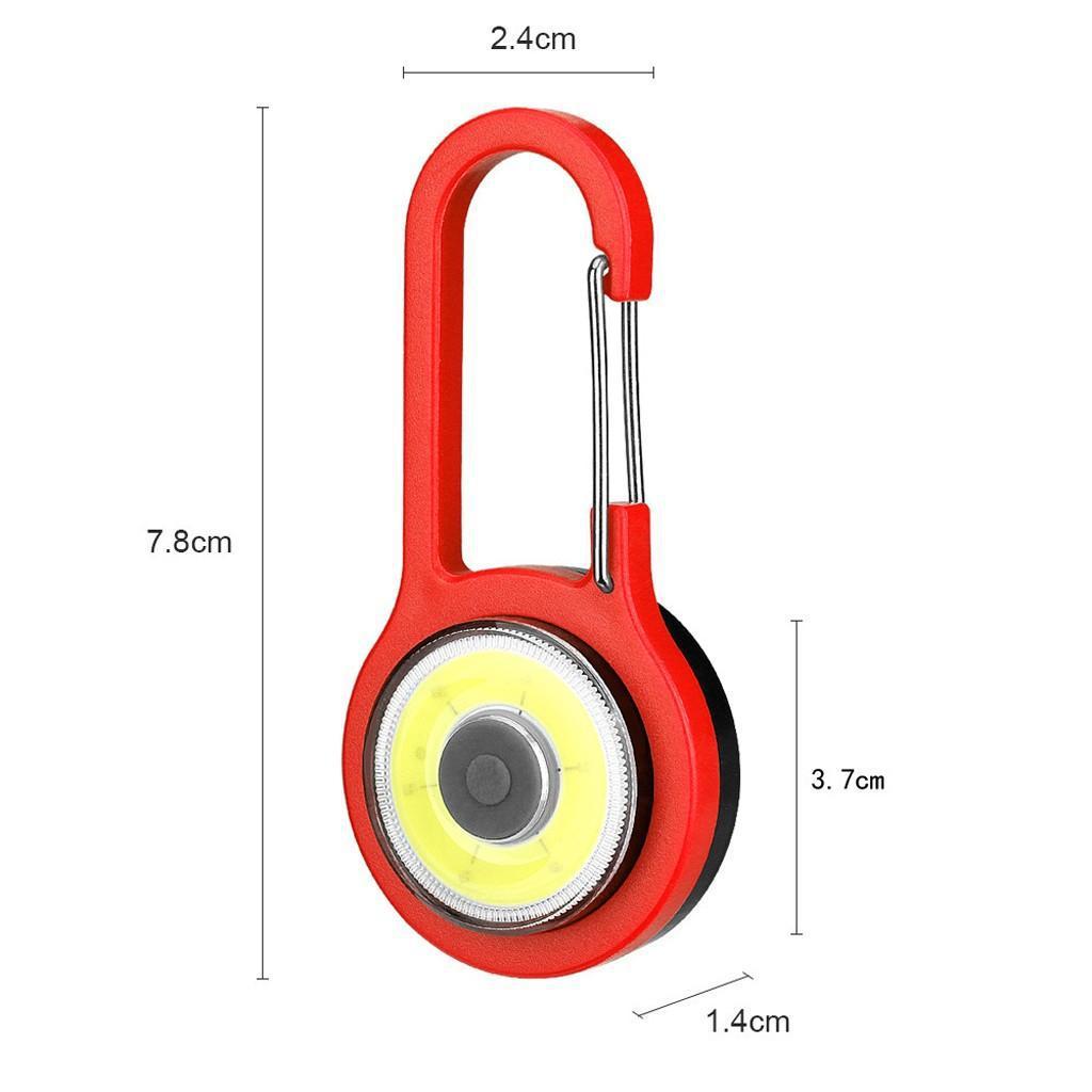 Mini Mountaineering Button Light New C0B Flashlight LED Keychain Light Advertising Gift Light Outdoor Portable Small Electric Light