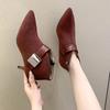 Téli Új Női Stiletto Magassarkú Csúcsos Rövid Csizma Őszi Koreai Bokacsizma Népszerű Nőknek