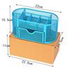 1 Stück Aufbewahrung Multifunktionaler Schreibtischorganizer Netzmetall Stifthalter Schreibwarenbehälter Box Büro S