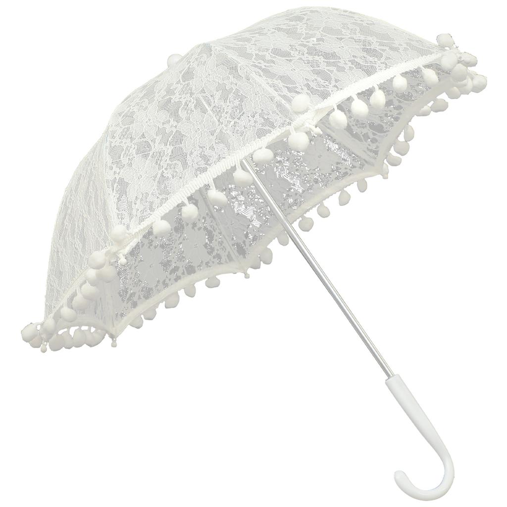 Koronkowy Parasol Panny Młodej Dziewczynki Weselny Parasol Vintage Żelazne Parasole na Przyjęcie Herbaciane Dekoracyjne