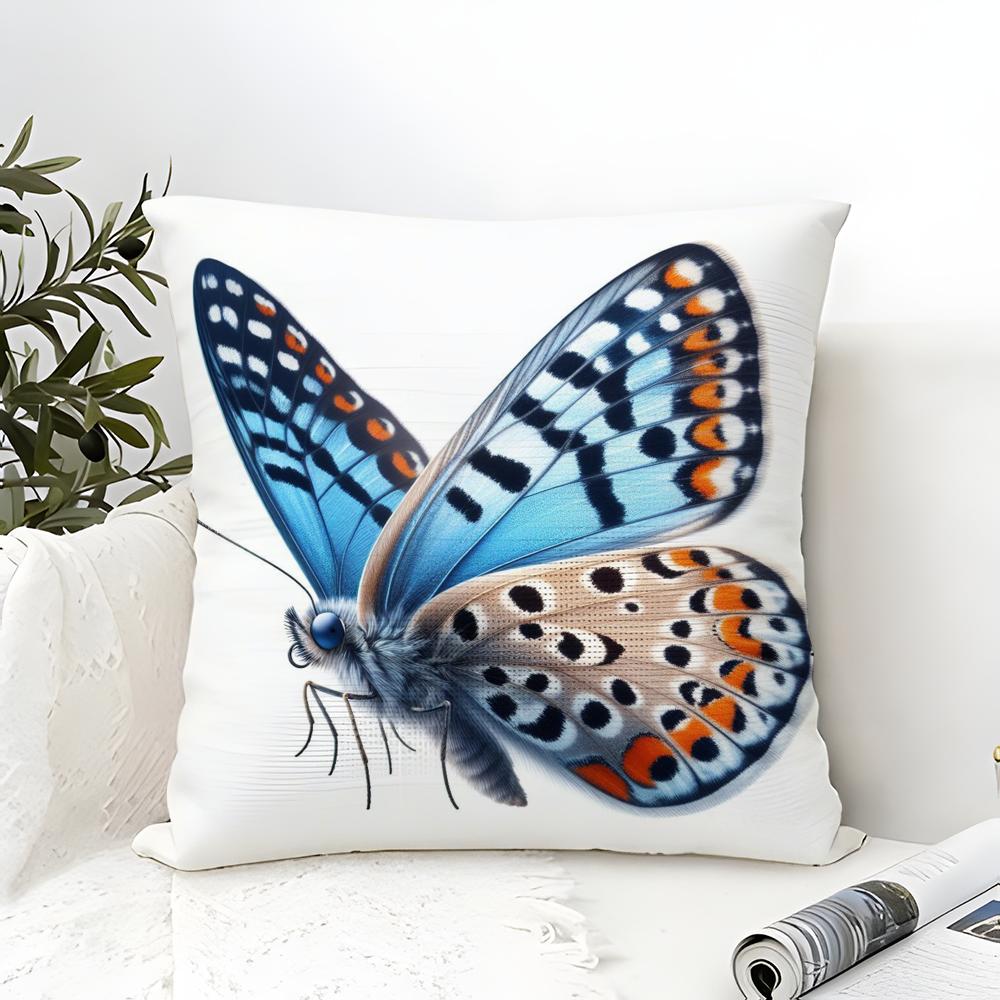Naturally Beautiful and Elegant Butterflies Pillow Case Linen Pillow Case Sofa Home Decor Cushion Cover Cushion Cove