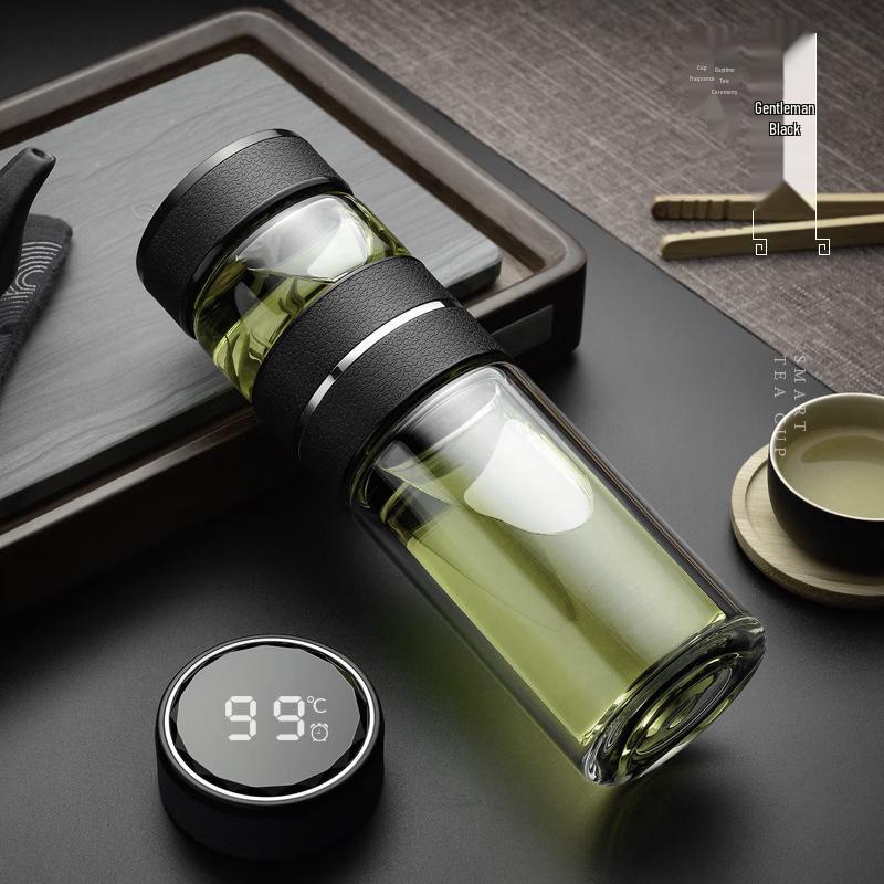 

Mingzhanxuan Smart Double-Layer Tea Infuser Glass Bottle