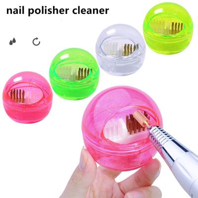 Nail Grinding Head Cleaner Detachable Soft and Hard Steel Wire Grinding Head Cleaning Box