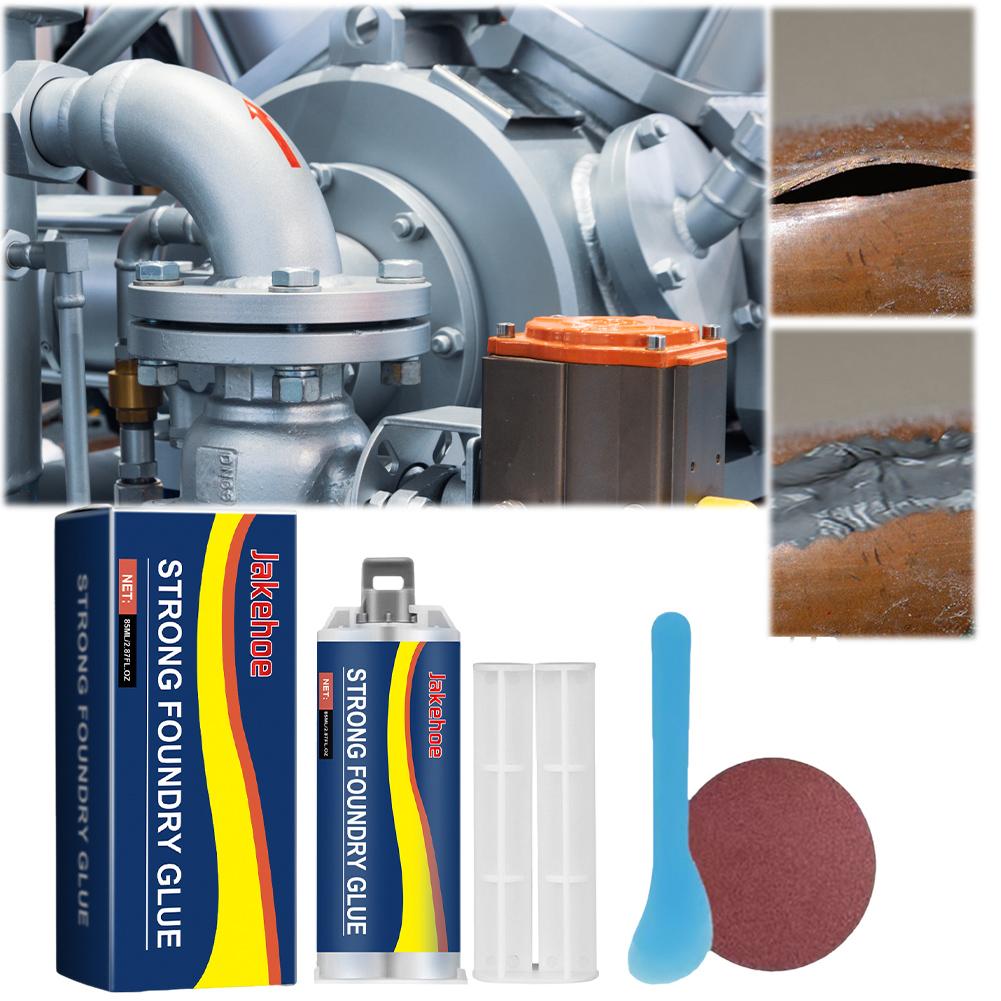 1/2set Metal Repair Glue Quick Drying Waterproof Strong Casting Welding Filler Metal Epoxy Glue Repair for Metal Welding Casting