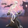 Heimtrainer Animatronic Skelett Figur Halloween Harz Radfahren Fitness Bike Schädel Statue Skulptur Home Office Desktop Dekoration Ornament