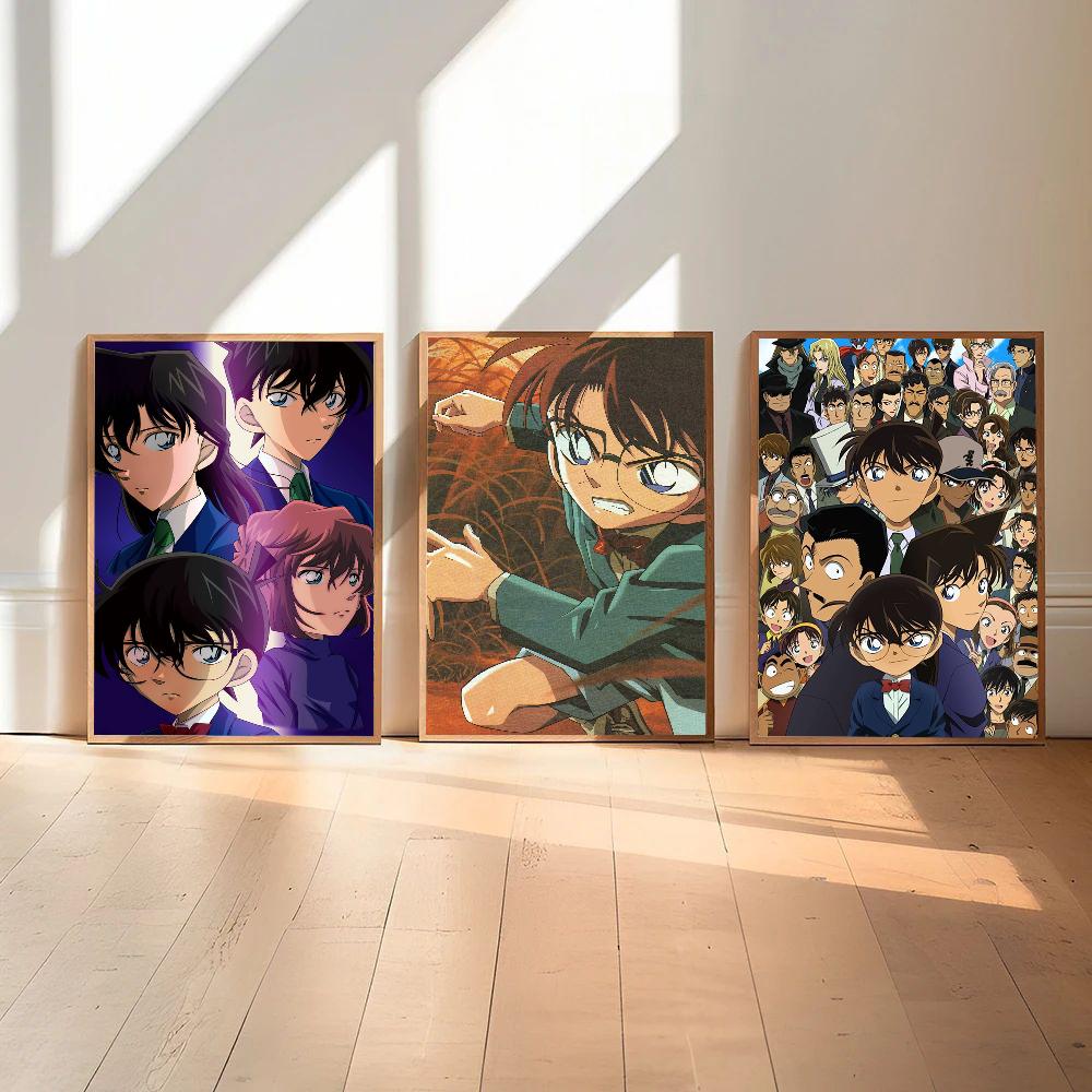 1pc Detective Conan Japanese Self-adhesive Art Poster Waterproof Paper Sticker Coffee House Bar Room Wall Decor