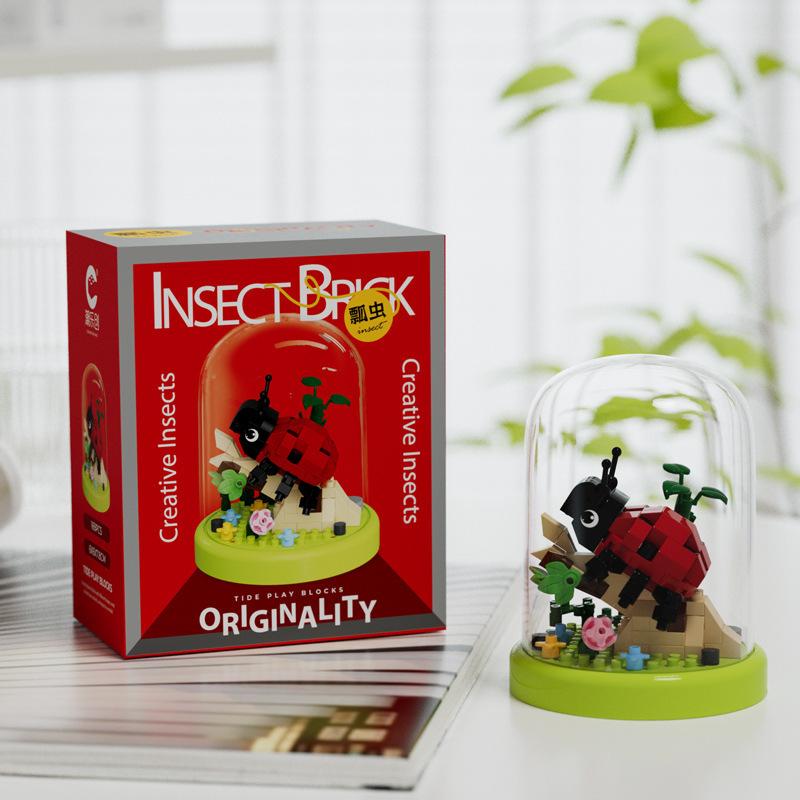 LEGO-kompatibelt Byggesett med Orkidéroseblomst: Floral Whispers Kurvpyntegjenstand, Leke for barn, Gave til jenter og Lærerdagen