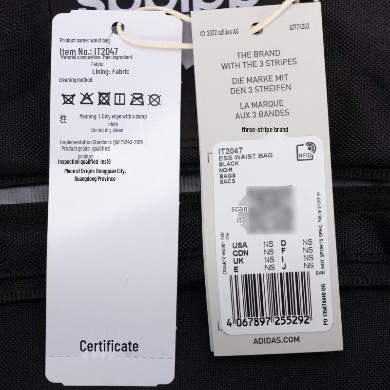 Adidas Unisex Outdoor Casual Waist Bag